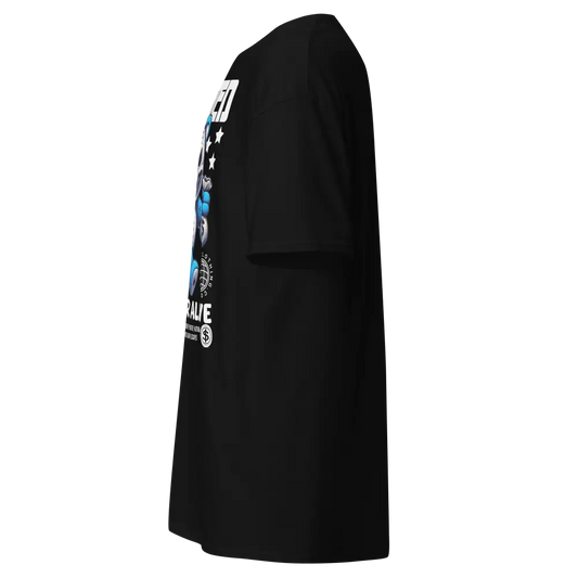 Wanted Bear Cotton Unisex Classic T-Shirt with Black Hoodie Graphic