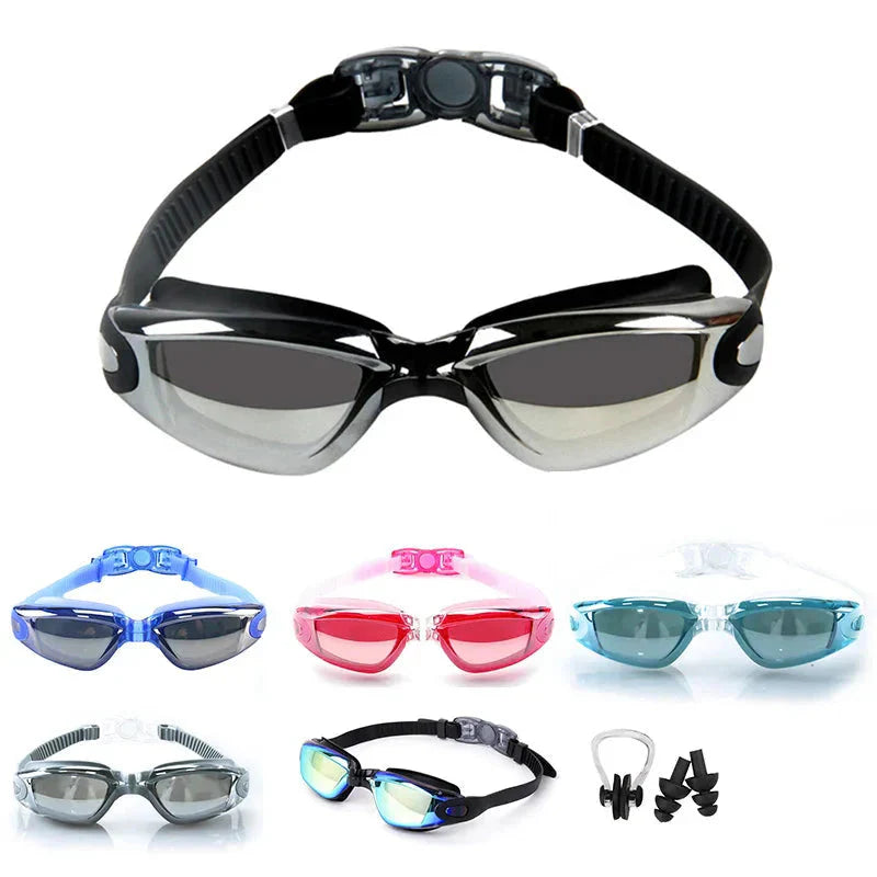 Swimming Goggles for Men & Women β Anti-Fog UV Protection, Waterproof, Adjustable Silicone Swim Goggles for Adults & Kids - Redtorn Clothing Co