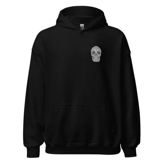 Redtorn Monkey Men’s premium unisex hoodie with silver skull design