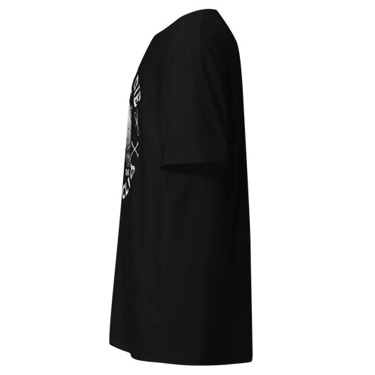 Black skull cotton unisex classic t-shirt with ride or die logo