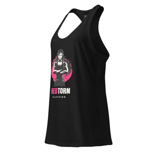 Fierce Femme Racerback Tank with Pink Graphic from Redtorn Clothing