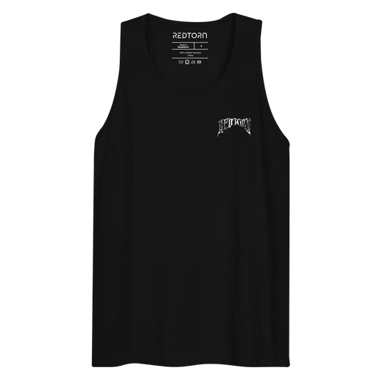 Redtorn Clothing Belphegor skull crossbones rock-out premium tank in black cotton
