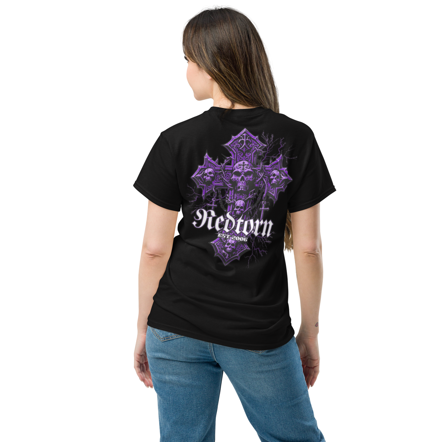 Redtorn Purple Cross Unisex classic tee