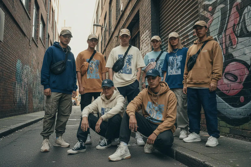 Blue and white Adidas sneakers in Australian streetwear cultural shift