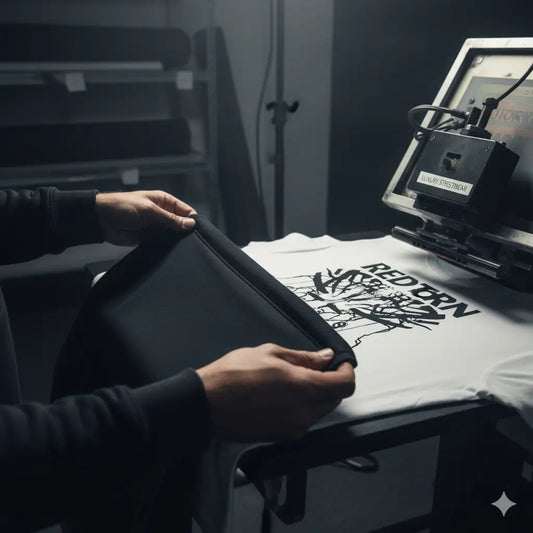 Redtorn black and white t-shirt with graphic design, luxury streetwear style