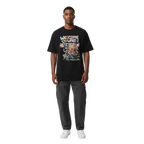 Aussie Welcome Classic Tee: black short-sleeve with colorful Australia wildlife graphic