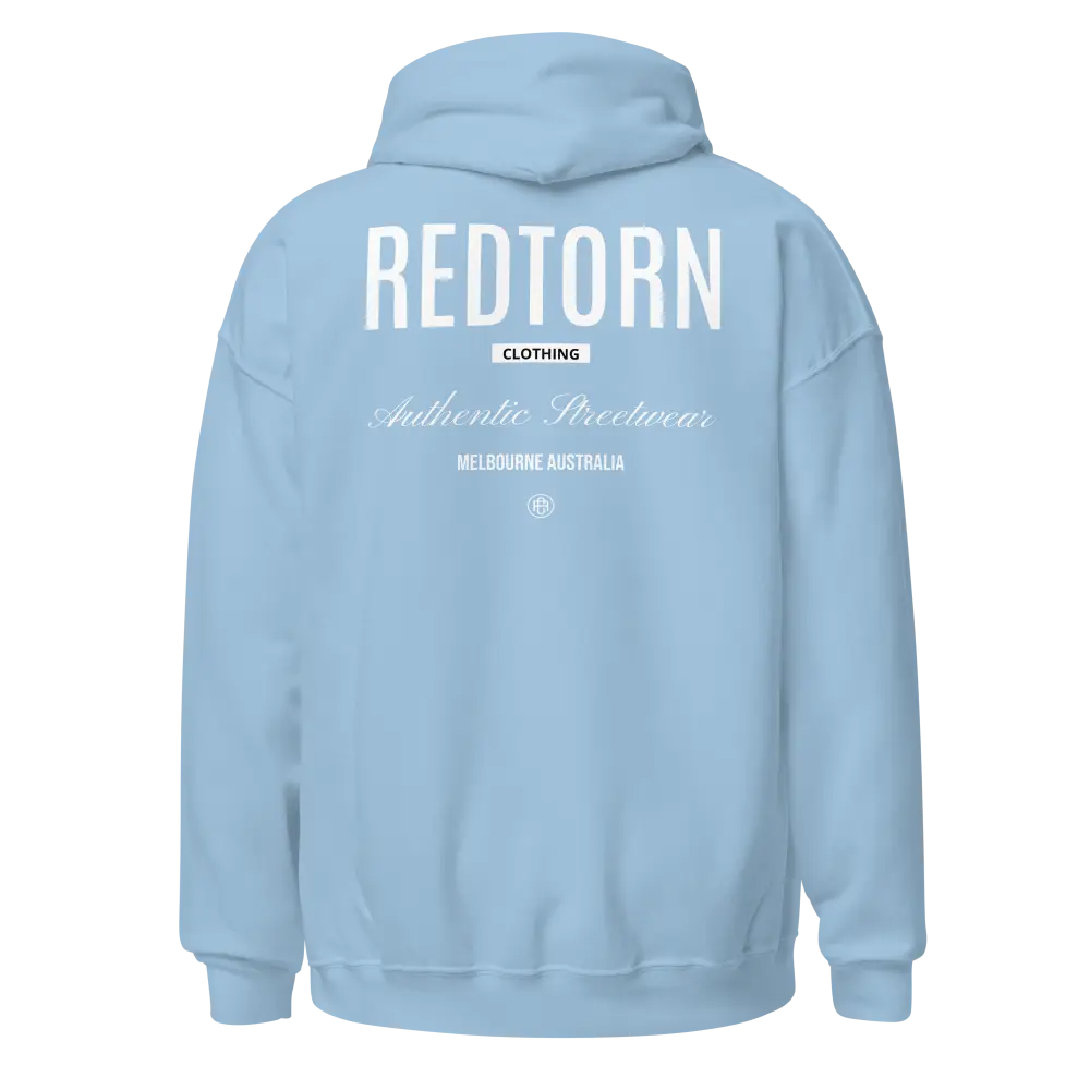 Redtorn Premium Hoodie: Light Blue Authentic Streetwear from Melbourne