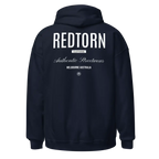 Redtorn Premium Hooded Sweatshirt in navy blue with authentic streetwear style branding