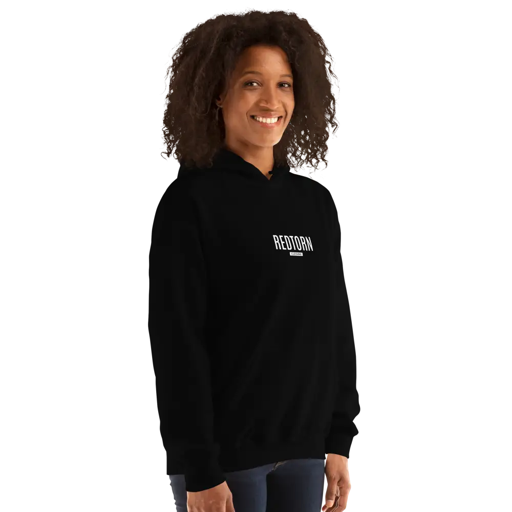 Redtorn Premium Hoodie with White Logo in Authentic Streetwear Style