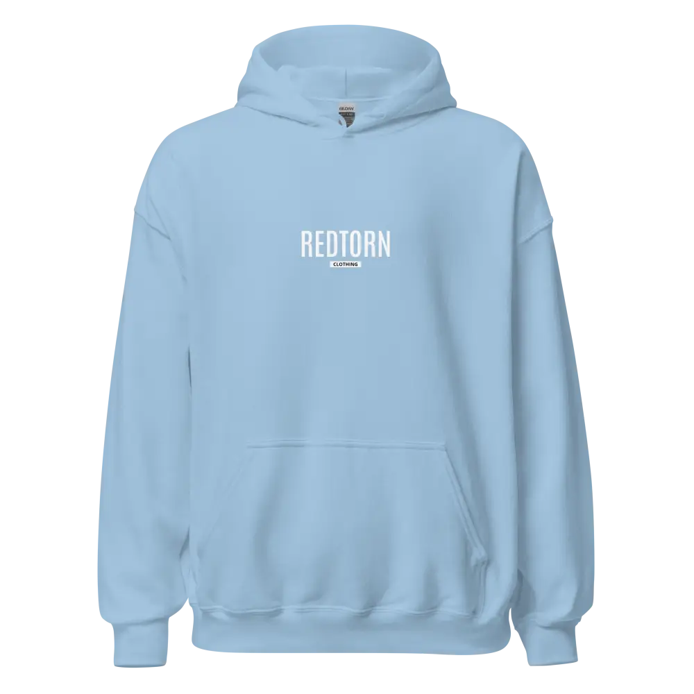 Redtorn Premium Hooded Sweatshirt in light blue with white logo