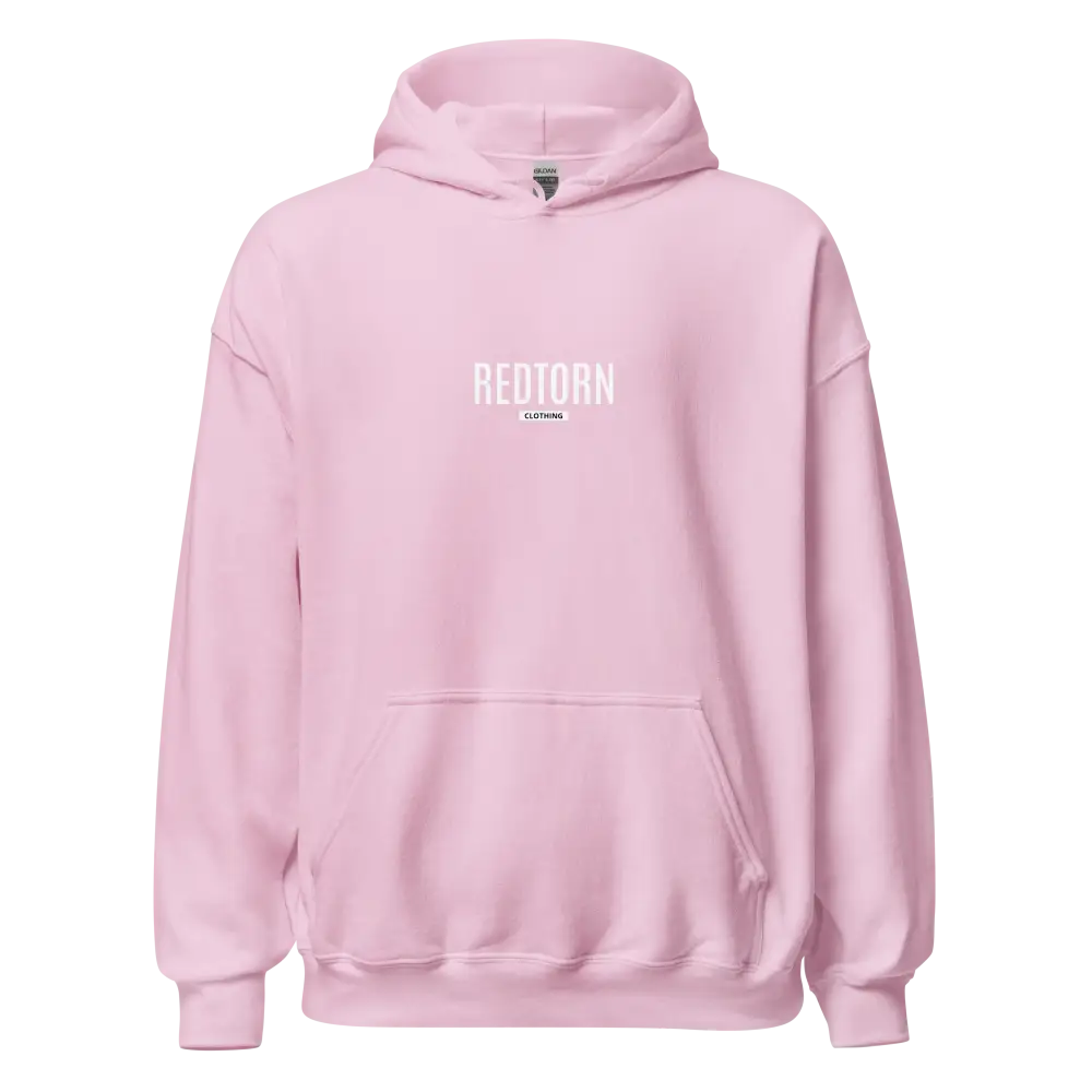 Redtorn Premium Hooded Sweatshirt in soft pink with authentic streetwear logo