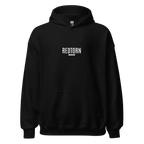 Redtorn Premium Hoodie: Black Heavyweight Sweatshirt with White Branding