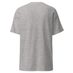 Heather gray cotton unisex classic short sleeve relaxed fit tee