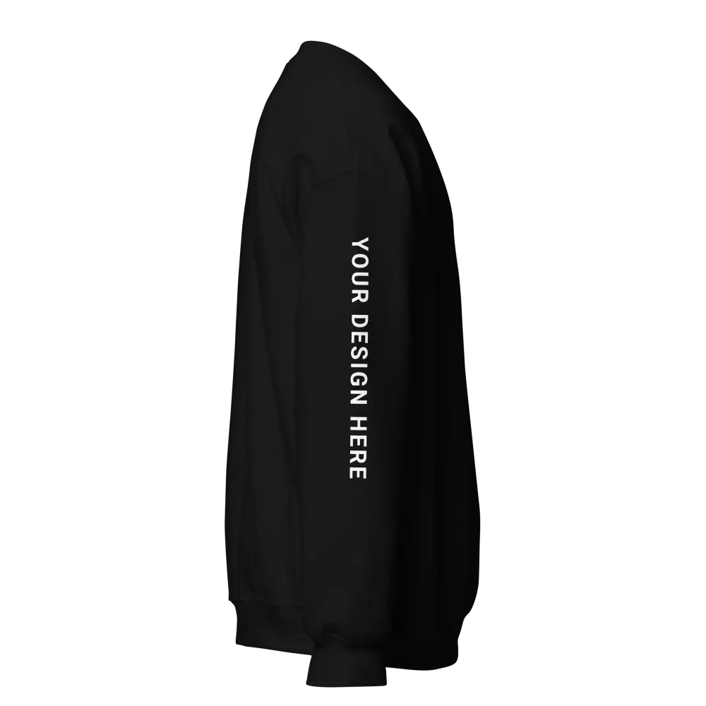 Black classic fit sweatshirt in air-jet spun yarn by Redtorn Clothing