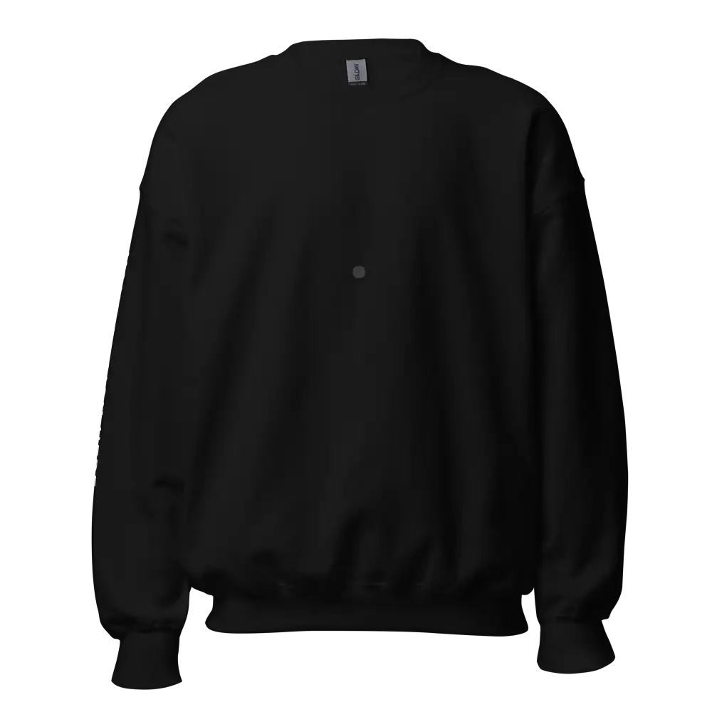 Black classic fit sweatshirt by Redtorn Clothing with air-jet spun yarn