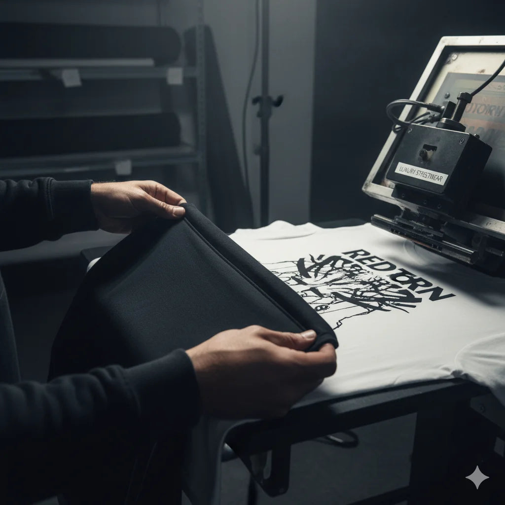 Redtorn Australian clothing brand black graphic tee for heat transfer printing