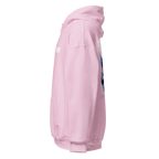 Military Angel premium unisex hoodie with lavender cotton and aggressive graphic