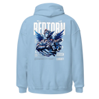 Military Angel premium unisex hoodie with aggressive graphic