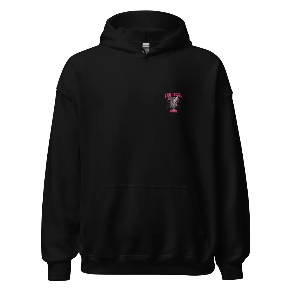 Exquisite Cupid graphic unisex hoodie with black lobster design