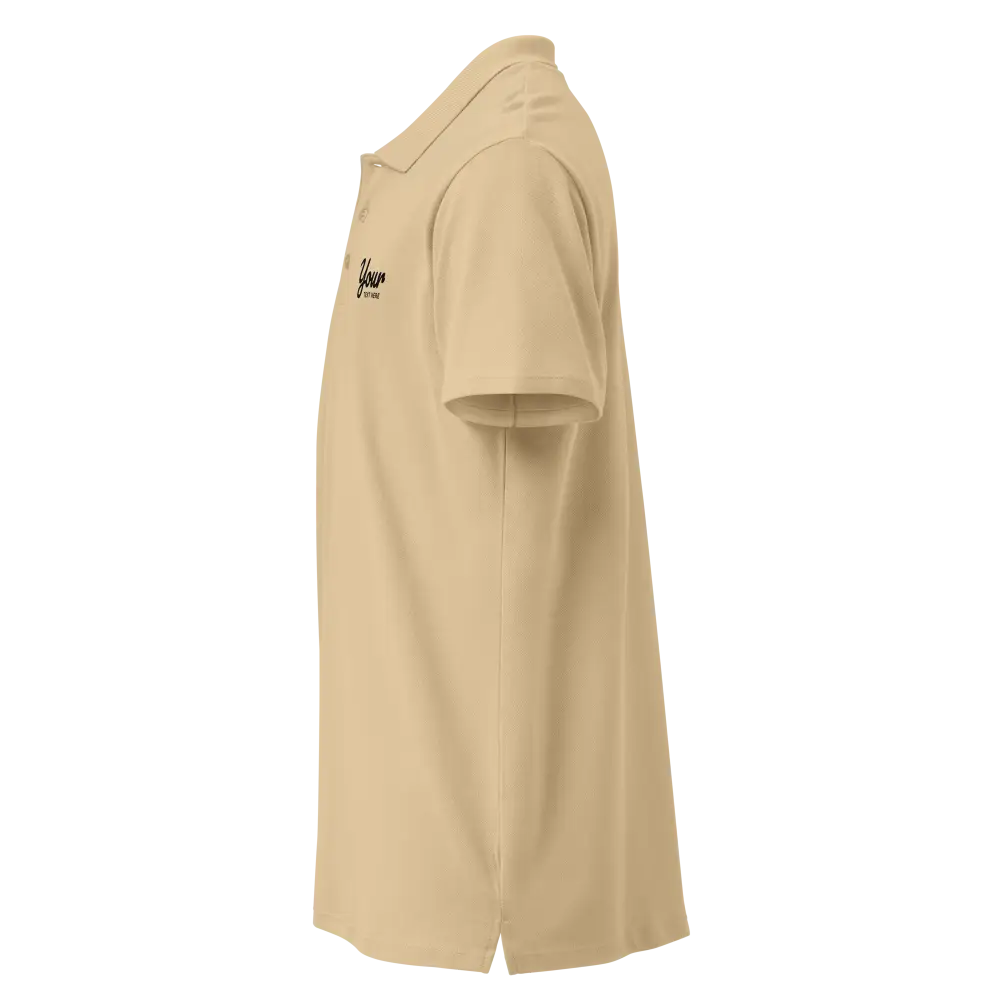 Classic charcoal polo shirt in beige with sleek design and small chest logo