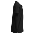 Classic charcoal polo shirt in sleek black t-shirt with hood design