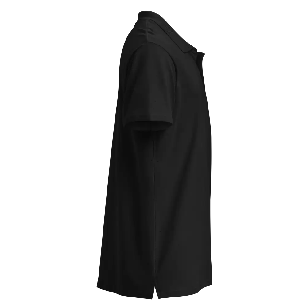 Classic charcoal polo shirt in sleek black t-shirt with hood design