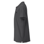 Classic Charcoal Polo Shirt in gray Nike with swoosh logo on left chest