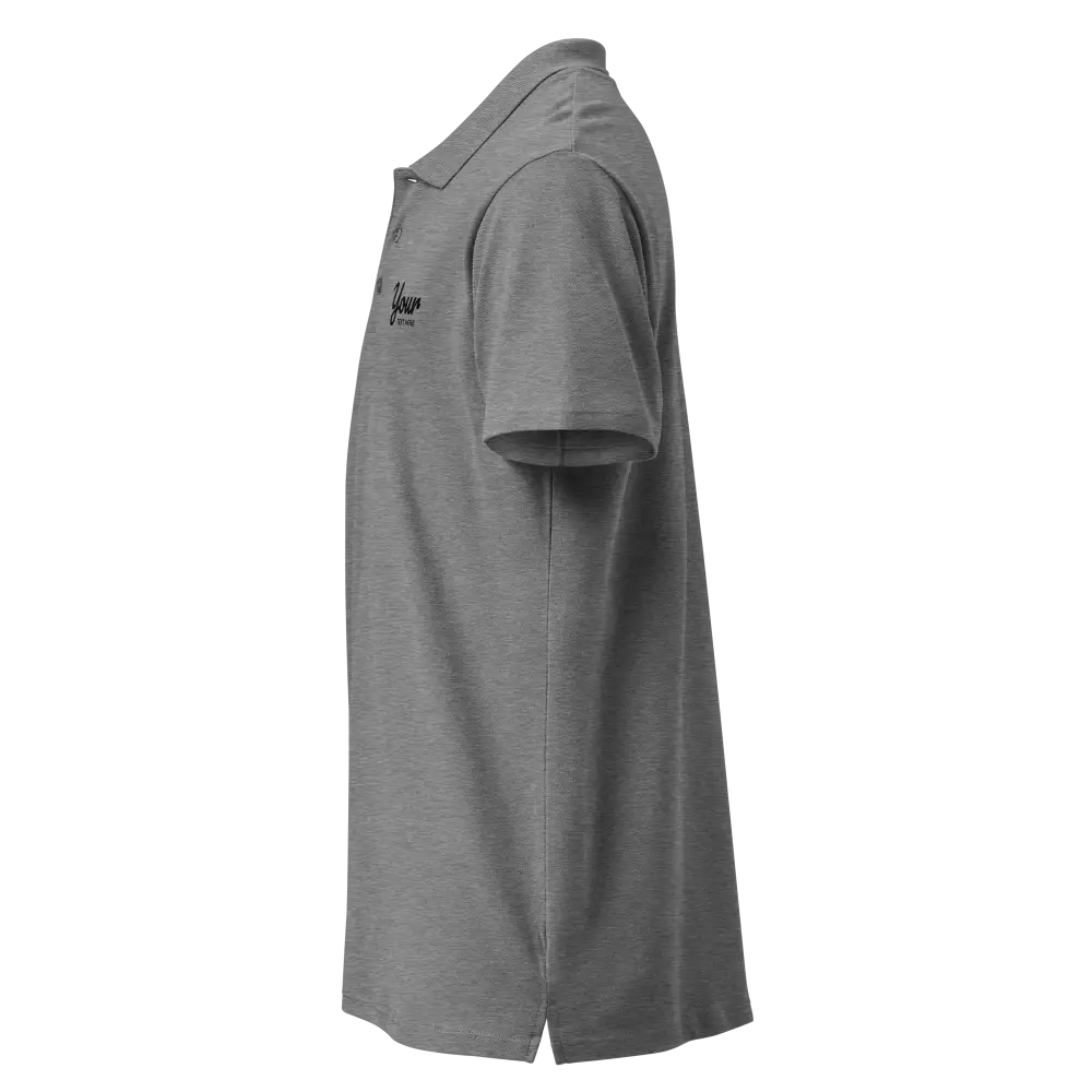 Classic Charcoal Polo Shirt in gray with New Balance logo and sleek design