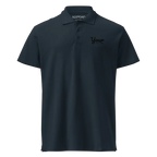 Classic Charcoal Polo Shirt with blue accents and sleek design