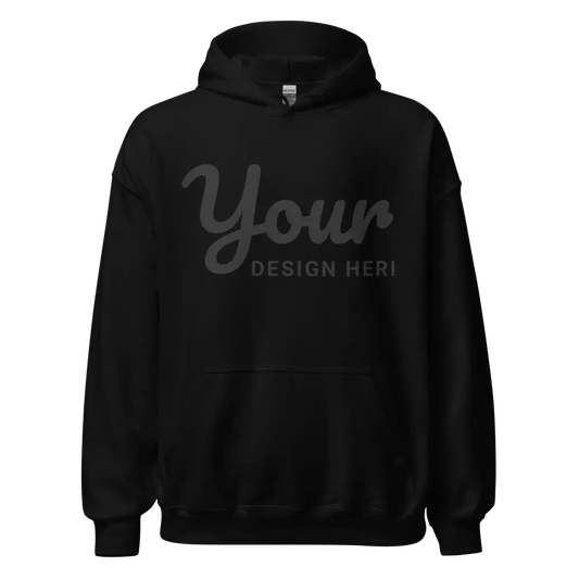 Custom black hoodie by RedTorn Clothing Australian brand with your design here text