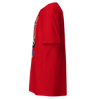 Red Dad Bod Beer Man cotton unisex classic tee with cartoon characters