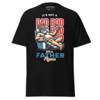 Dad Bod Beer Man Graphic Tee: Black Cotton Unisex Classic T-Shirt
