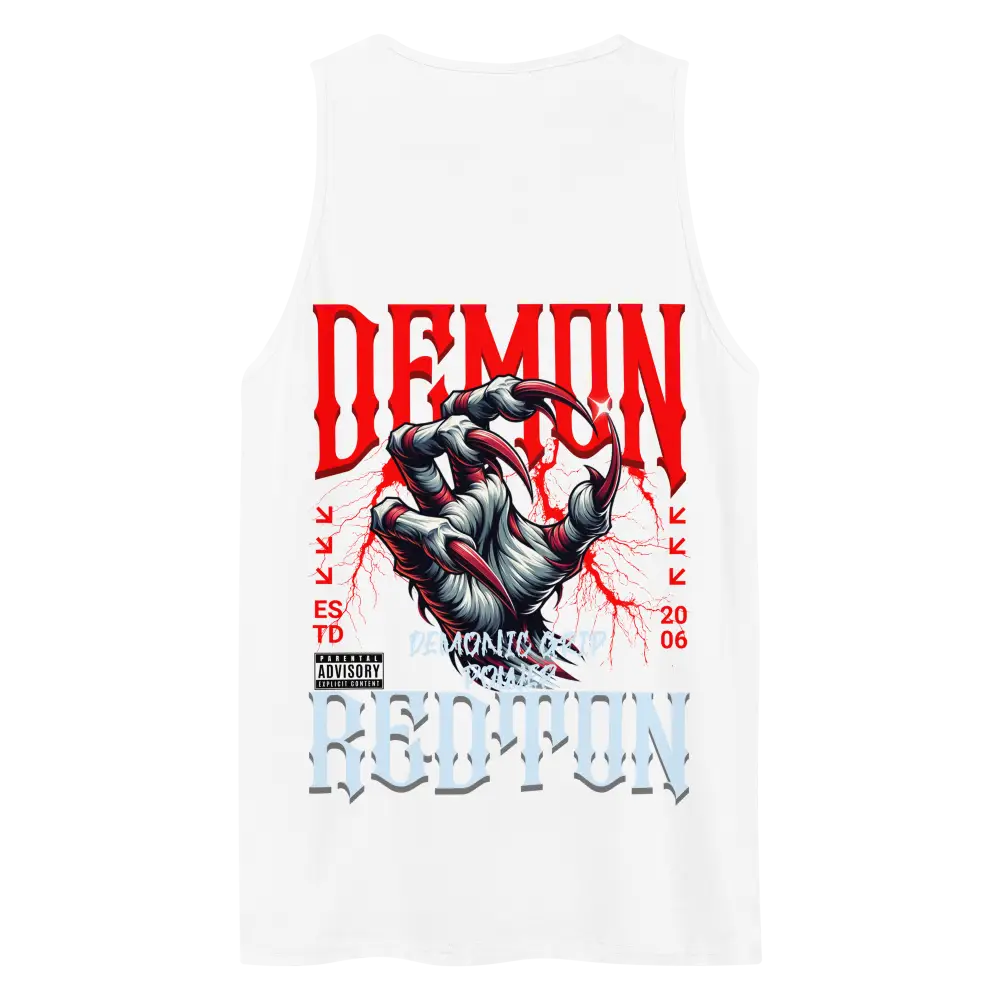 Demonic Graphic Unisex Classic Tank Top with Clawed Hand and Dripping Blood