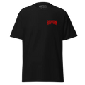 Demonic Grip Big Tee: black cotton unisex classic with red redtourn logo