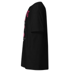 Exquisite Cupid graphic cotton classic black adidas big tee with pink floral design