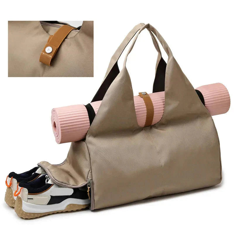 Women'S Multi-Purpose Sports Bag - Waterproof with Shoe Pocket for Yoga, Gym, and Travel - Redtorn Clothing Co