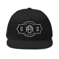 RC Monogram Flat Bill Snapback Cap with embroidered logo, unisex headwear