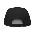 RC Monogram Flat Bill Snapback Cap with black cotton design
