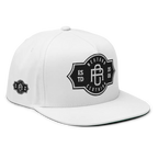 RC Monogram Flat Bill Snapback Cap with shield logo, estd 2006, Bedjohn Clothing