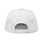 RC Monogram Flat Bill Snapback Cap with white cotton design