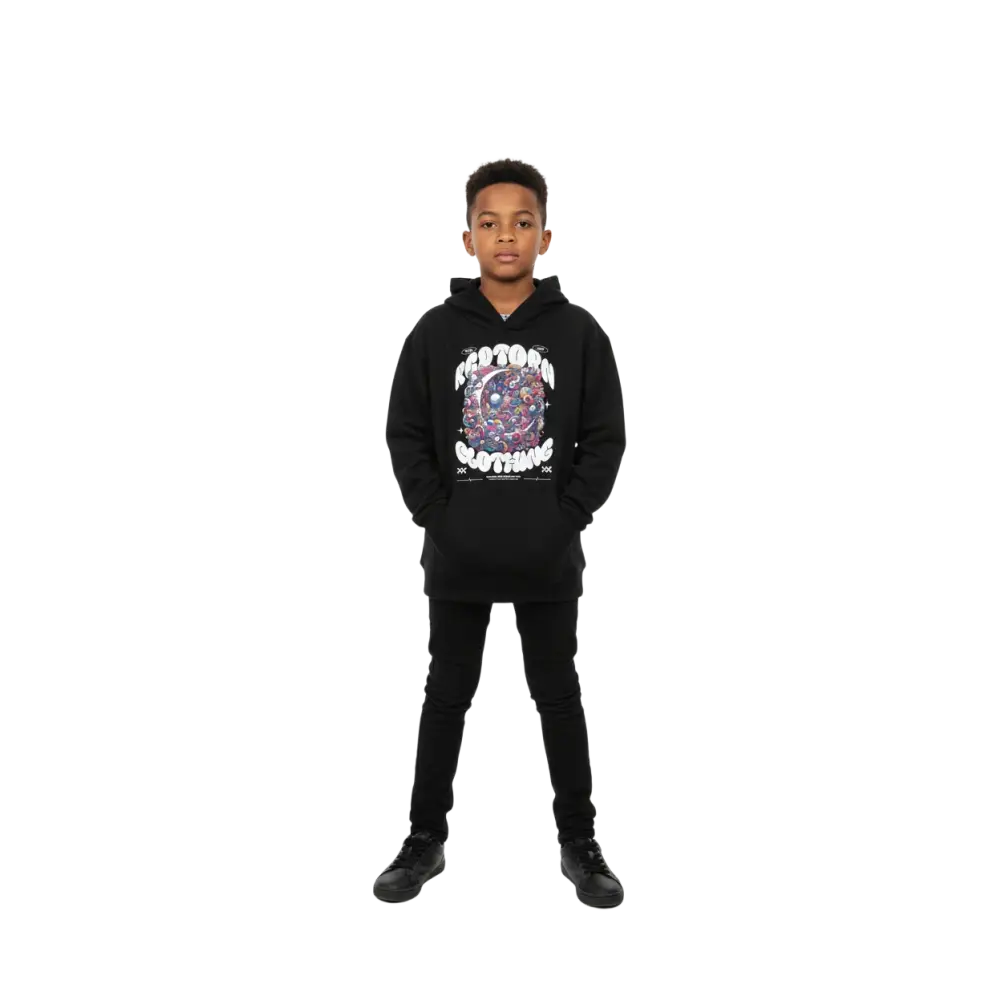 Galaxy Space Kids Unisex Hoodie with colorful space design