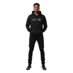 Gluttony hoodie from Deadly Sins Collection, black with green and white graphic