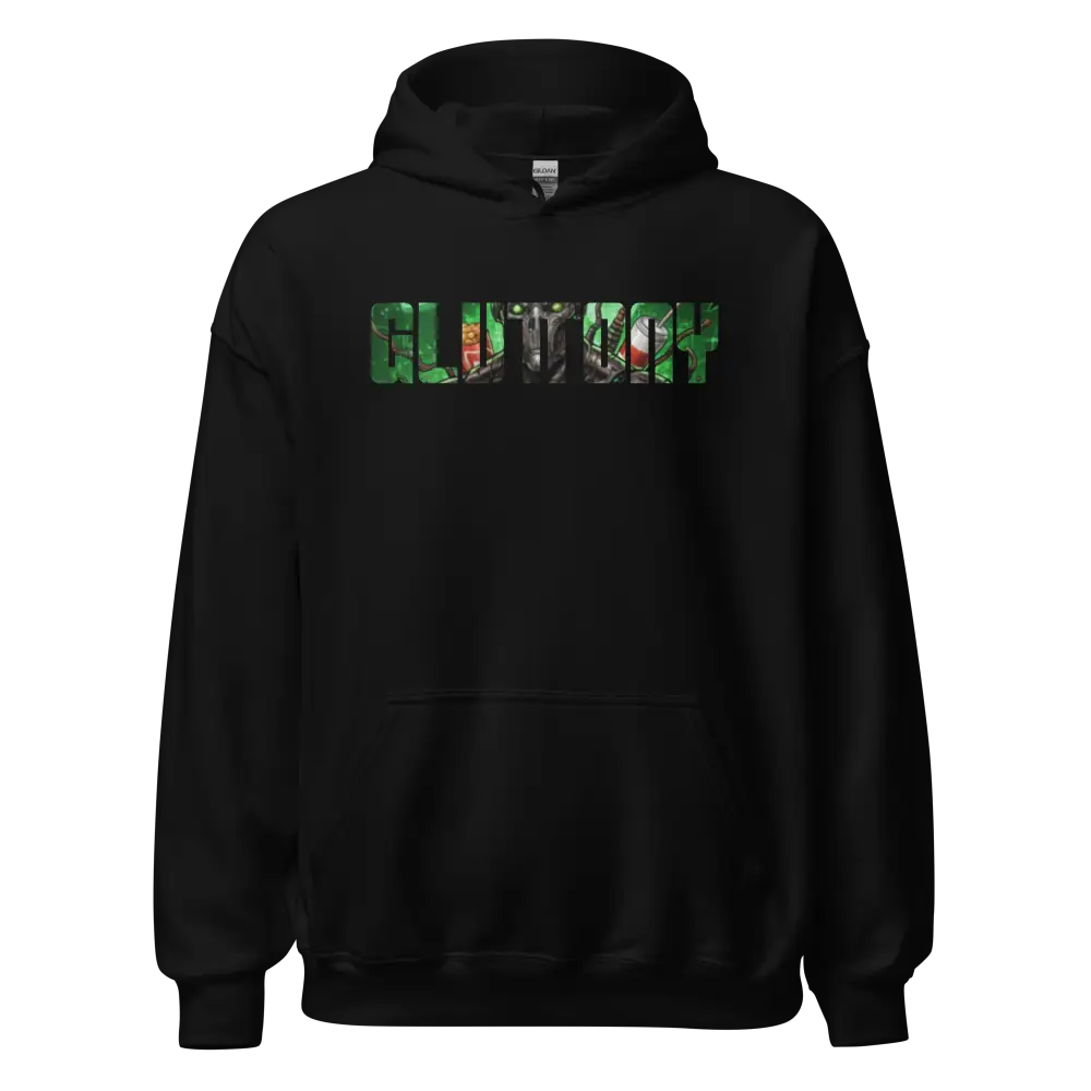 Black Gluttony Hoodie from Deadly Sins Collection, Australian Streetwear