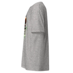 Heather gray Marijuana Woman graphic cotton tee with back floral pocket