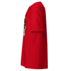 Red Marijuana Woman graphic cotton unisex tee with back design