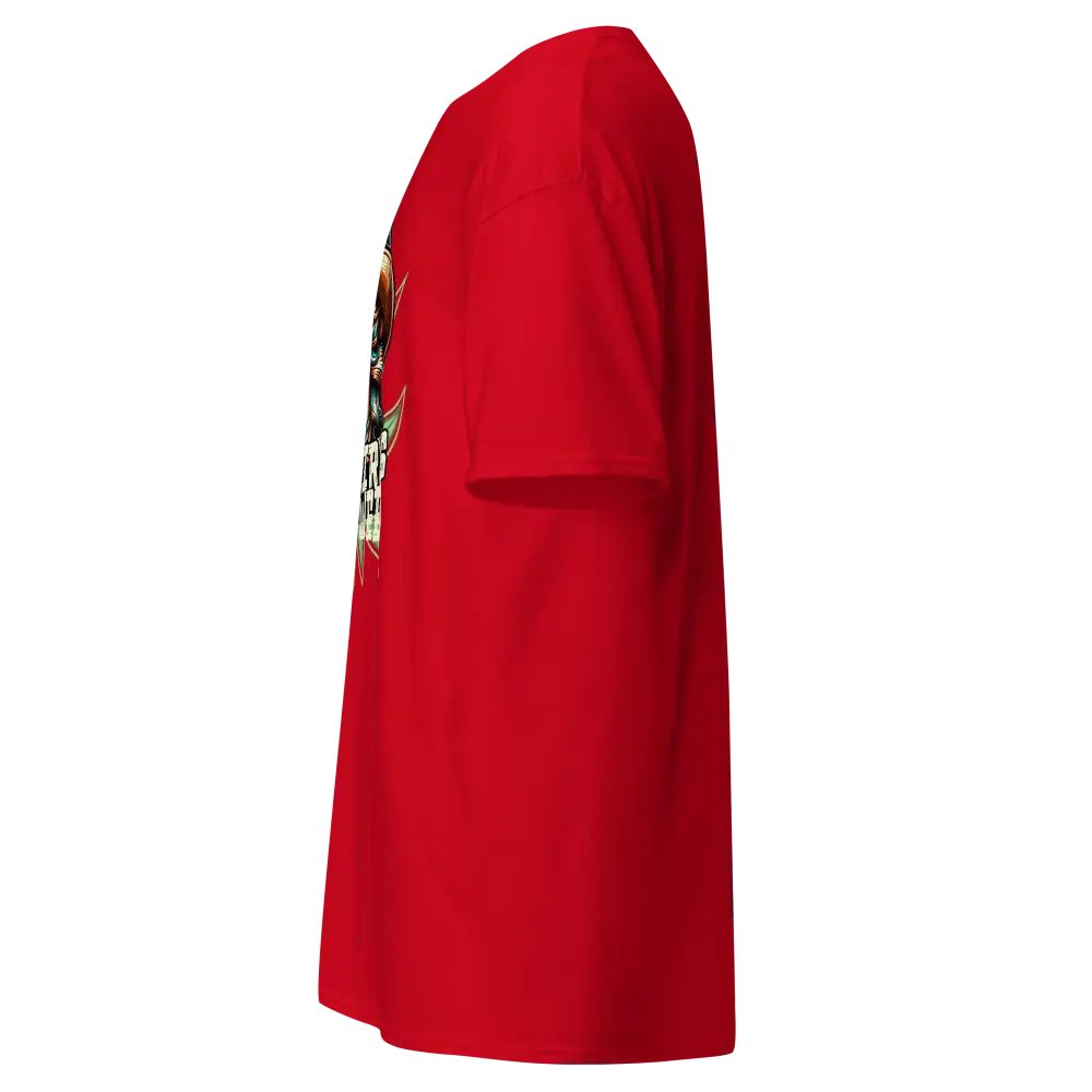 Red Marijuana Woman graphic cotton unisex tee with back design