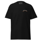 Black Fire Skull Graphic Cotton Unisex Classic Tee with Redstorm Logo