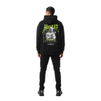 Hustle mentality unisex adult hoodie with gangster graphic