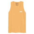 Mustard yellow Japanese racer tank with redtoar logo for men