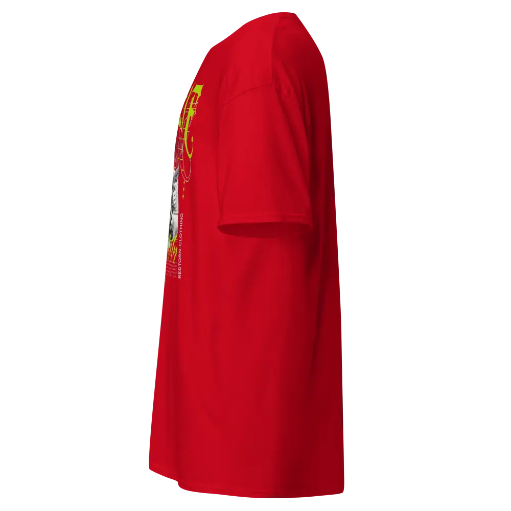 Red Puma Hustle Mentality gangster graphic unisex adult tee